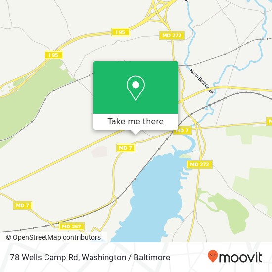 Mapa de 78 Wells Camp Rd, North East, MD 21901