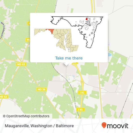 Mapa de Maugansville
