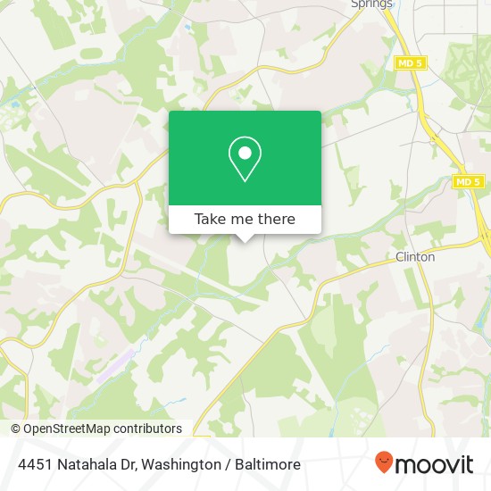 4451 Natahala Dr, Clinton, MD 20735 map