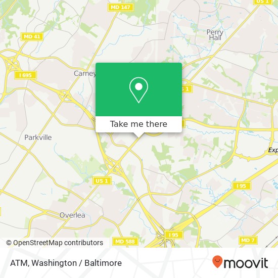 ATM, 8101 Belair Rd map