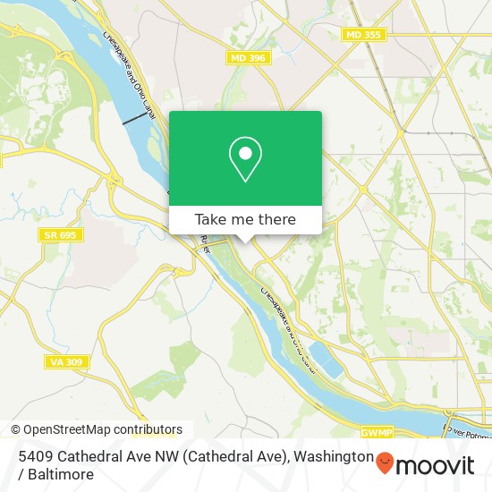 5409 Cathedral Ave NW (Cathedral Ave), Washington, DC 20016 map