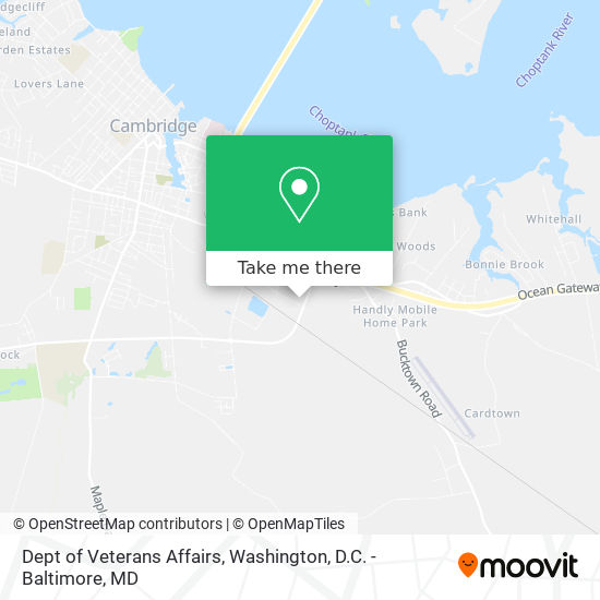 Dept of Veterans Affairs map