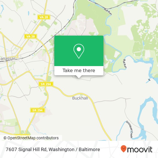 Mapa de 7607 Signal Hill Rd, Manassas, VA 20111