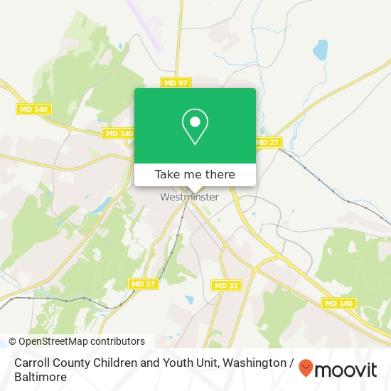 Mapa de Carroll County Children and Youth Unit