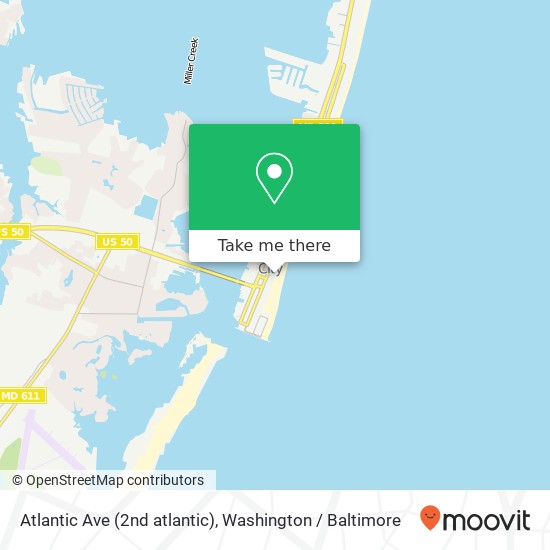 Mapa de Atlantic Ave (2nd atlantic), Ocean City, MD 21842