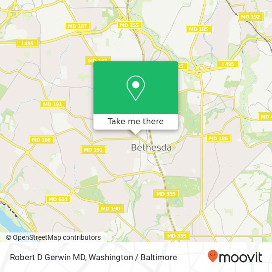 Robert D Gerwin MD, 7830 Old Georgetown Rd map