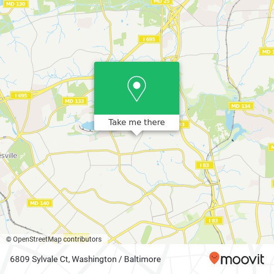 6809 Sylvale Ct, Baltimore, MD 21209 map