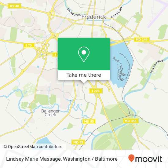 Mapa de Lindsey Marie Massage, 7196 Crestwood Blvd