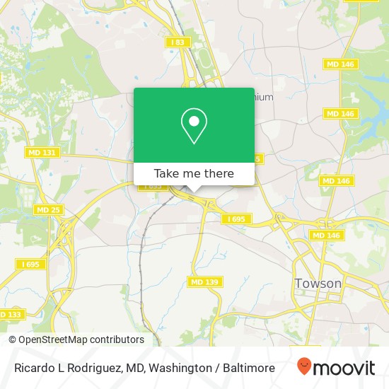 Mapa de Ricardo L Rodriguez, MD, 1300 Bellona Ave