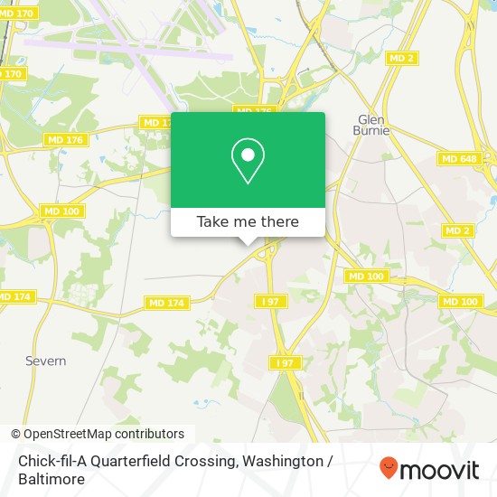 Mapa de Chick-fil-A Quarterfield Crossing, 7831 Quarterfield Park Rd