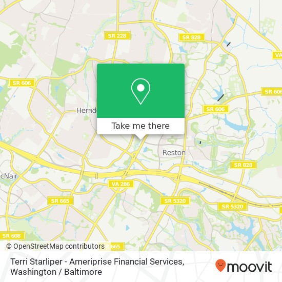 Mapa de Terri Starliper - Ameriprise Financial Services, 463 Carlisle Dr