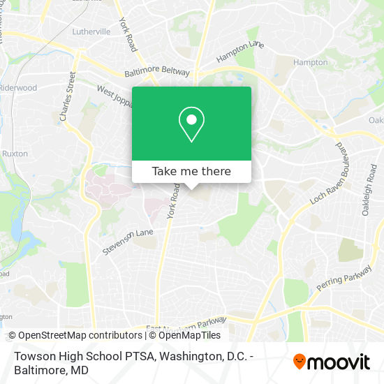 Mapa de Towson High School PTSA