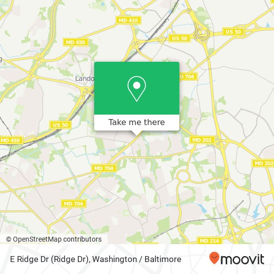 E Ridge Dr (Ridge Dr), Hyattsville (LANDOVER), MD 20785 map