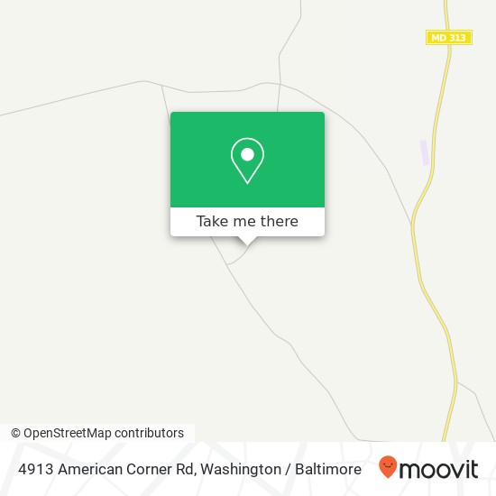 Mapa de 4913 American Corner Rd, Federalsburg, MD 21632