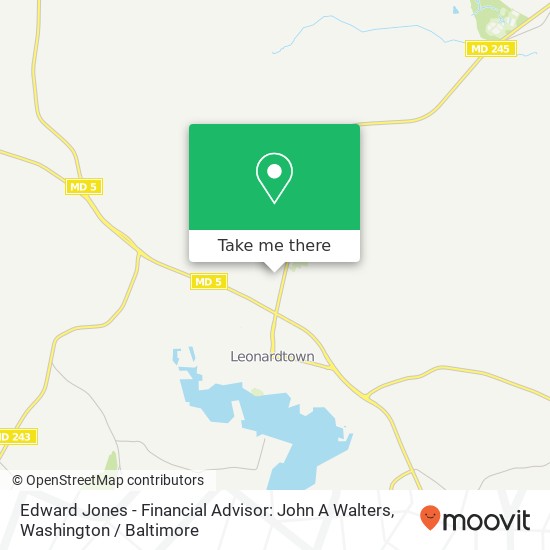 Mapa de Edward Jones - Financial Advisor: John A Walters, 41680 Miss Bessie Dr