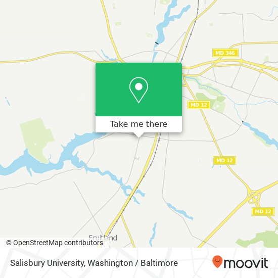 Mapa de Salisbury University, 1101 Camden Ave