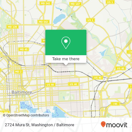 2724 Mura St, Baltimore, MD 21213 map