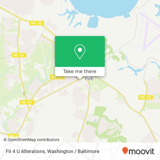 Mapa de Fit 4 U Alterations, 21690 Great Mills Rd