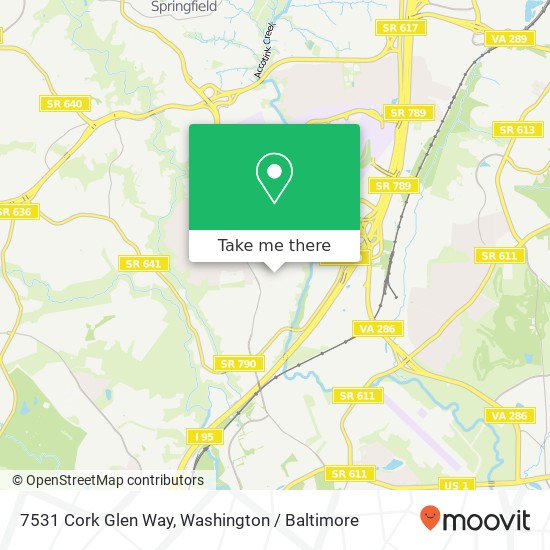 7531 Cork Glen Way, Springfield, VA 22153 map