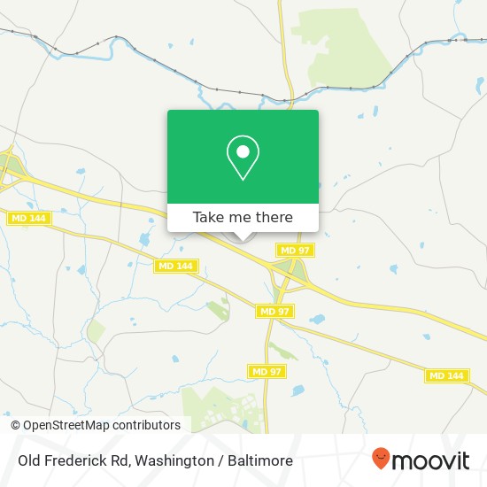 Mapa de Old Frederick Rd, Woodbine, MD 21797