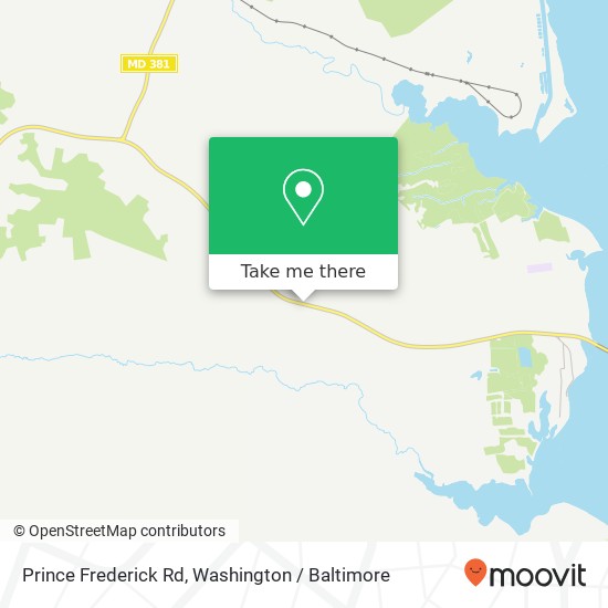 Mapa de Prince Frederick Rd, Hughesville, MD 20637