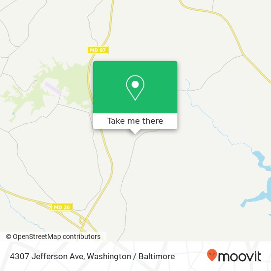 Mapa de 4307 Jefferson Ave, Sykesville, MD 21784