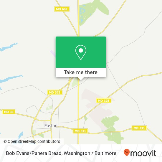Mapa de Bob Evans/Panera Bread