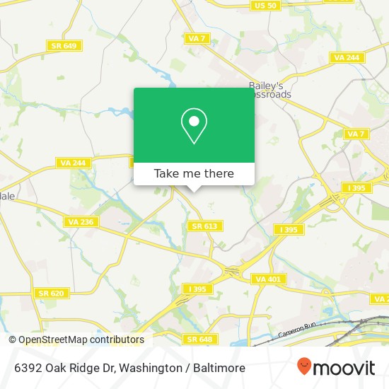6392 Oak Ridge Dr, Alexandria, VA 22312 map