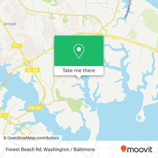Mapa de Forest Beach Rd, Annapolis, MD 21409