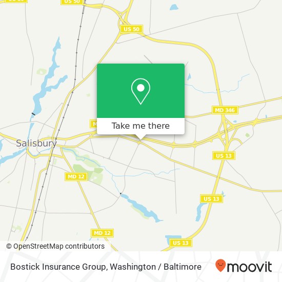 Mapa de Bostick Insurance Group, 1325 Mount Hermon Rd