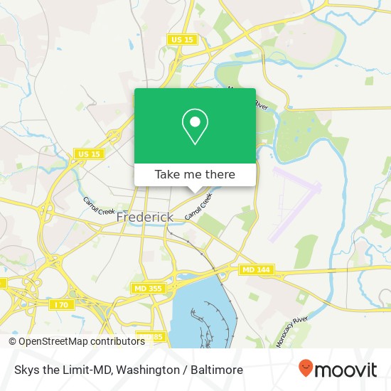 Mapa de Skys the Limit-MD, 565 E Church St