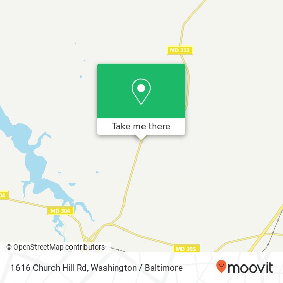 Mapa de 1616 Church Hill Rd, Centreville, MD 21617