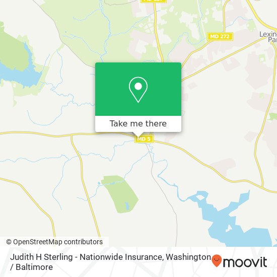 Mapa de Judith H Sterling - Nationwide Insurance, 20247 Point Lookout Rd