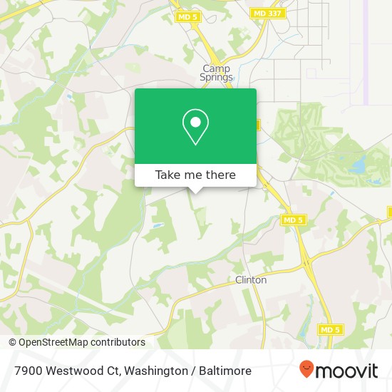 7900 Westwood Ct, Clinton, MD 20735 map