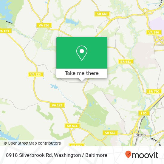 8918 Silverbrook Rd, Lorton, VA 22079 map