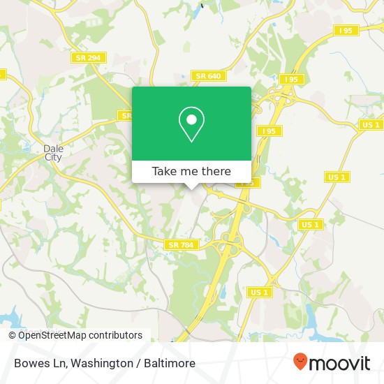 Mapa de Bowes Ln, Woodbridge (DALE CITY), VA 22193