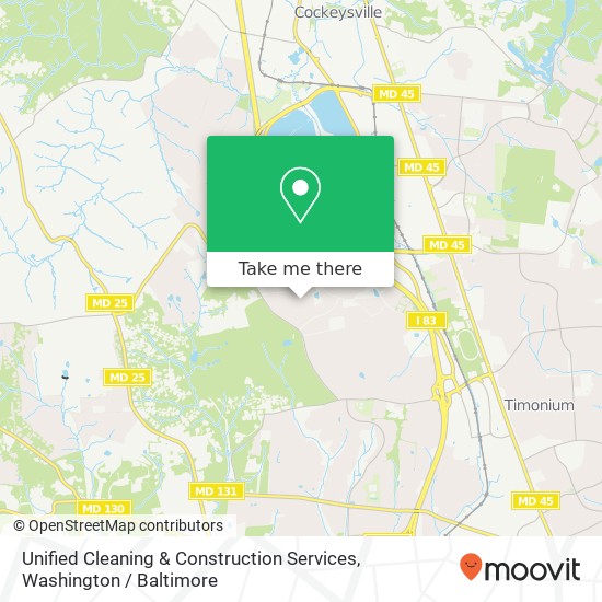 Mapa de Unified Cleaning & Construction Services, 112 Castletown Rd