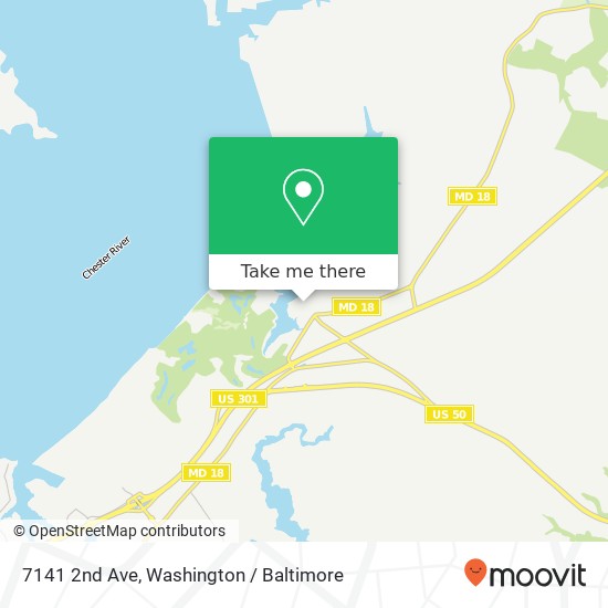 Mapa de 7141 2nd Ave, Queenstown, MD 21658