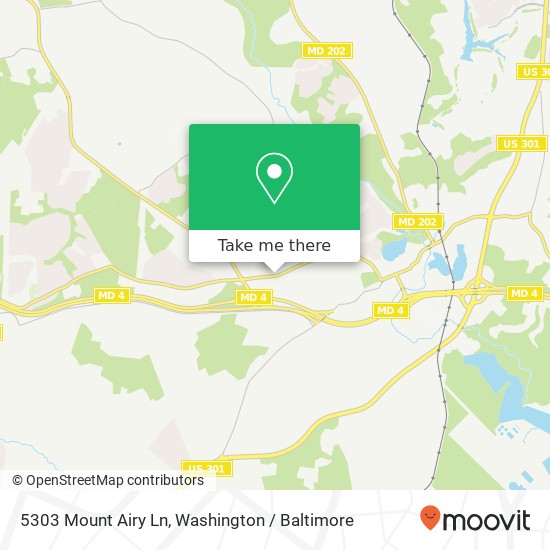 Mapa de 5303 Mount Airy Ln, Upper Marlboro, MD 20772