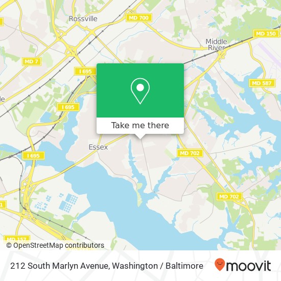 212 South Marlyn Avenue, 212 S Marlyn Ave, Essex, MD 21221, USA map