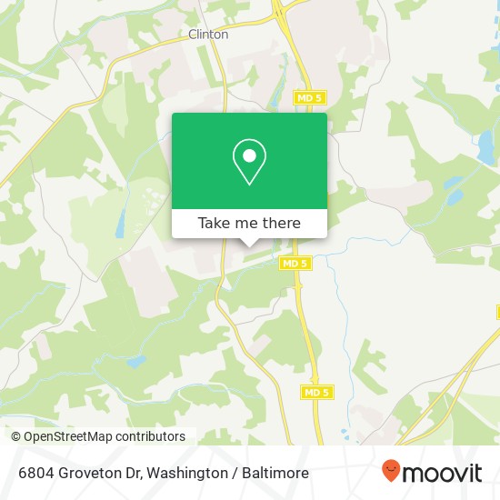 6804 Groveton Dr, Clinton, MD 20735 map