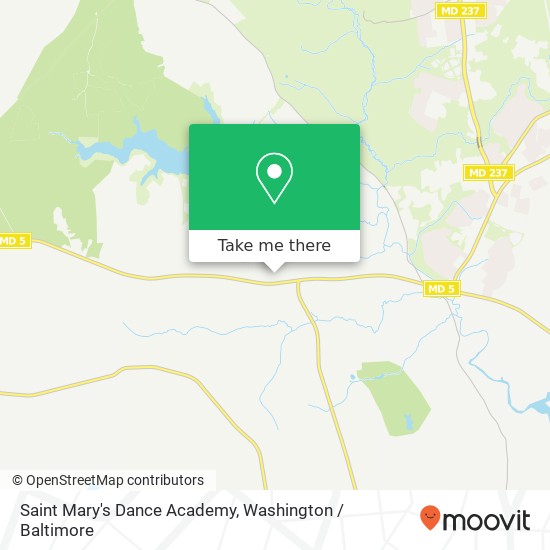 Mapa de Saint Mary's Dance Academy, 21030 Point Lookout Rd
