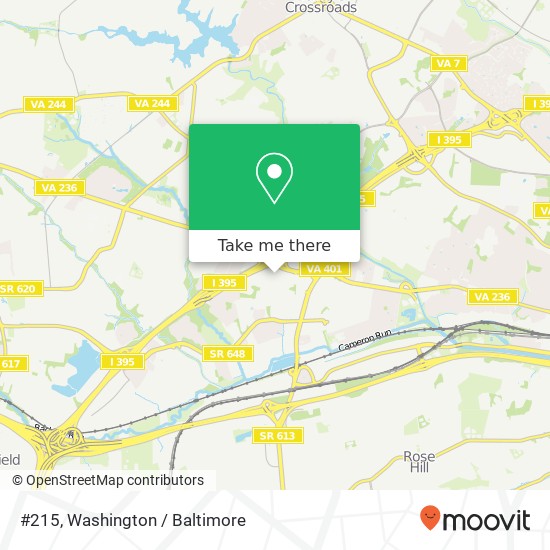 #215, 3490, 101 S Whiting St #215, Alexandria, VA 22304, United States map