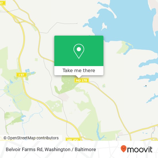 Mapa de Belvoir Farms Rd, Crownsville, MD 21032