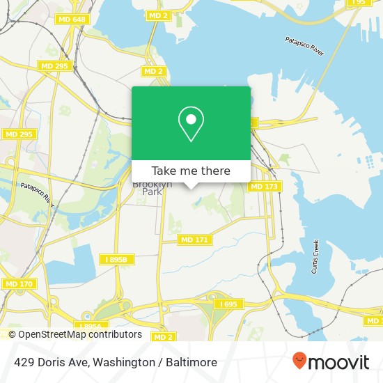 429 Doris Ave, Brooklyn, MD 21225 map