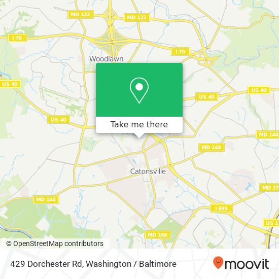 429 Dorchester Rd, Catonsville, MD 21228 map