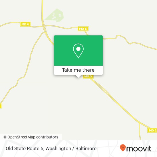 Mapa de Old State Route 5, Mechanicsville, MD 20659