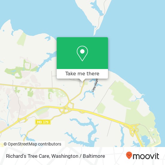 Richard's Tree Care map