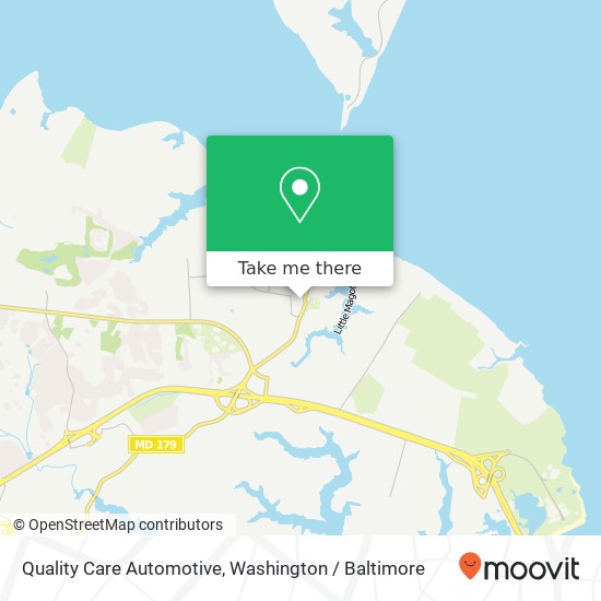 Mapa de Quality Care Automotive, 1318 Cape Saint Claire Rd