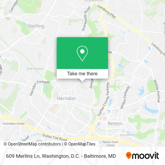 Mapa de 609 Merlins Ln